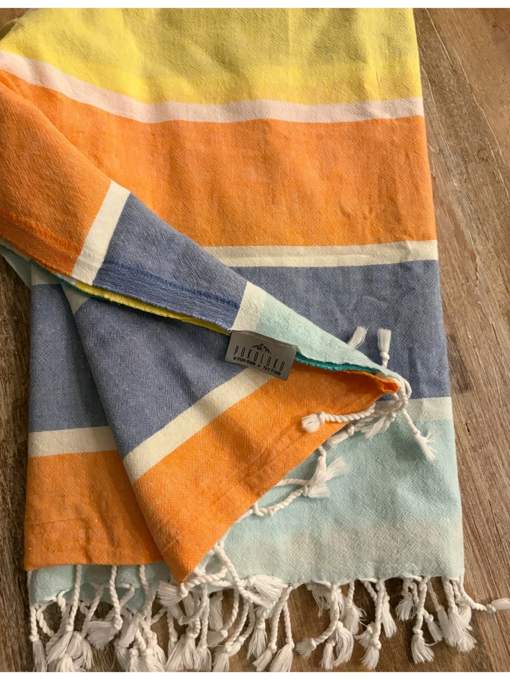 Pokoloko Poko Multipurpose Towel Turkish Cotton Fringe Scarf Blanket Throw Wrap